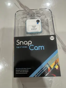 N12b61 Ion Snapcam Wearable Hd Video Camera Bluetooth Wi-fi Splashproof White Blue