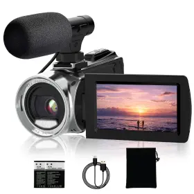 Tdc-8162plus Ishare 4k Video Camcorder 48mp Vlogging For 18x Digital Zoom 270 Rotation 3.0 Inch Lcd S