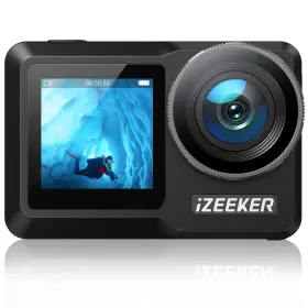 Ia800 Izeeker 850039826092 Action Camera 4k 24mp With Touchscreen Dual Screen Vlog