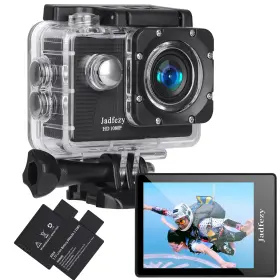 12mp Jadfezy 791270724368 Action Camera Fhd 1080p 98ft/30m Underwater Waterproof Wit