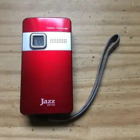 X2.25 Jazz Dv153 Digital Video Camera Camcorder Red Works Great 4.5 Inch L W