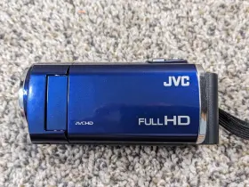 Gz-e100 Jvc 046838067020 Everio Hd Memory Camera Au Blue Video Camcorder Tested And Works Euc #2