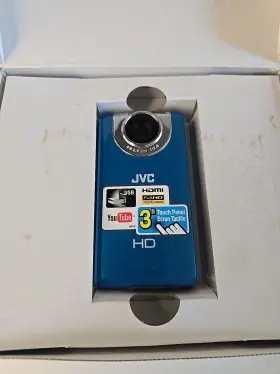 Gc-fm2busm Jvc Picsio Gc-fm2 Hd Memory High Definition Pocket Camcorder Blue Box Untested #2