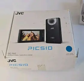 Gc-fm2busm Jvc Picsio Gc-fm2 Hd Memory High Definition Pocket Camcorder Blue Box Untested