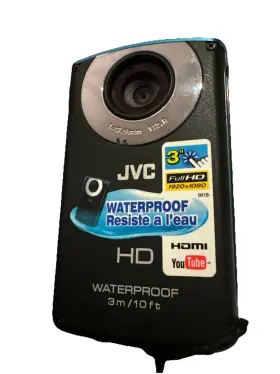Gc-wp10au Jvc Picsio Video Camera Waterproof Full Hd 1920x1080 3 Inch Screen Tested #3