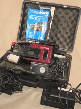 Gr-40u Jvc Vintage Vhs-c Camcorder Videomovie - Untested/for Parts Read