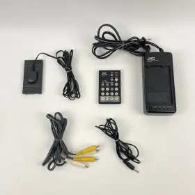Gr-ax1010u Jvc Compact Vhs Camcorder Power Cord Av Cables Battery Charger Read #2