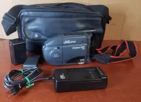 Gr-ax350 Jvc Vintage Gr-ax34 Compact Vhs Camcorder Video Camera - Tested And Working
