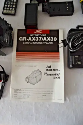 Gr-ax37 Jvc Video Movie Camcorder Gr-ax37/ax30 With Accessories And Case Clean For Parts #3
