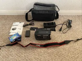 Gr-ax410 Jvc Vintage Compact Vhs Camcorder Video Camera #2