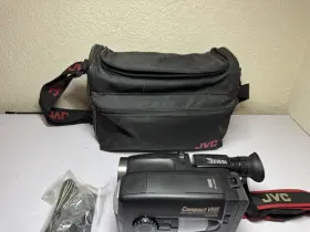 Gr-ax650u Jvc Compact Vhs Video Camcorder Charger Adapter Bag Cords Cassett #3