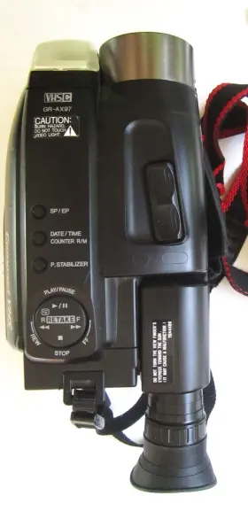 Gr-ax97u Jvc Compact Vhs 44x Camcorder Model With Remote #3