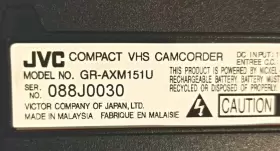 Gr-axm151u Jvc Vintage Vhs C Compact Camcorder Video Camera With Accessories #2
