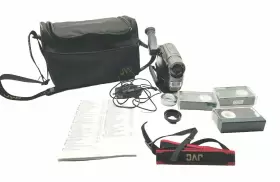 Gr-axm151u Jvc Vintage Vhs C Compact Camcorder Video Camera With Accessories