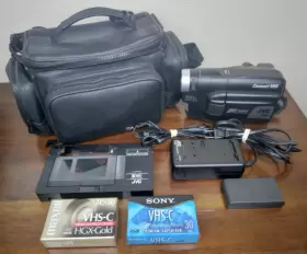 Gr-axm225u Jvc Compact Vhs Camcorder Gr-axm225 Vhs-c Battery Charger Cassette Adapter