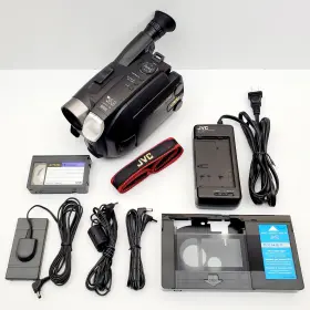 Gr-axm270u Jvc Compact Vhs-c Video Tape Lcd Camcorder Battery Charger Lot Works