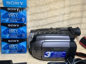 Gr-axm50u Jvc Camcorder Videomovie Vhs-c 36x Digital Hyper Zoom Sony Tapes