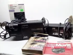 Gr-c11 Jvc Video Movie Camera Lot Case Unopened Videos Adapter Tested And