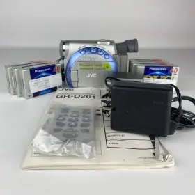 Gr-d201u Jvc Compact Vhs Camcorder Model Battery Charger Remote Manual Tested