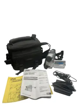 Gr-d244 Jvc Gr-d22 Dv Camcorder For Parts Or Repair Includes Manual And Bag Read