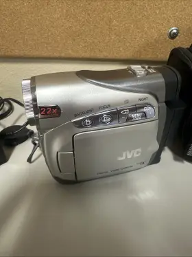 Gr-d244u Jvc Silver Digital Minidv Camcorder 22x Optical Zoom Tested Works #2