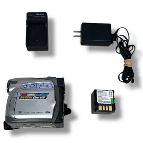 Gr-d27ou Jvc Mini Dv Camcorder Silver 25x Optical Zoom For Parts Or Repair