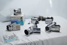 Gr-dv3000 Jvc Lot Of 6 Victor Minidv Hdd Camcorders As-is Parts Repair Japan