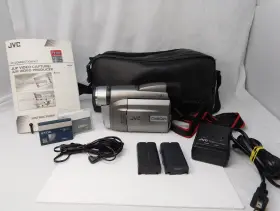 Gr-dvf31u Jvc Minidv Digital Video Camcorder With Case Batteries Charger Tapes