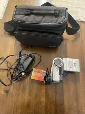 Gr-dx35e Jvc Digital Video Camera Minidv Charger -tested- Lcd Monitor 16x Zoom