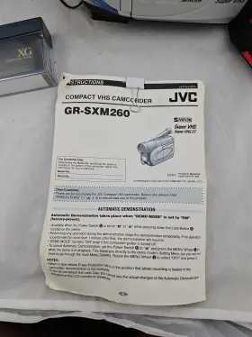 Gr-sxm260u Jvc Super Vhs-c Camcorder 700x Digital Zoom Battery Charger Tape Case #2