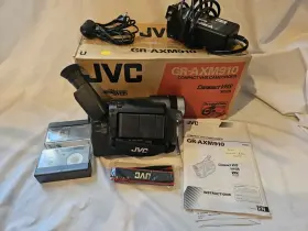 Gr-axm910u Jvc Graxm910u Compact Vhs-c Camcorder Camera And Battery Charger Instructions