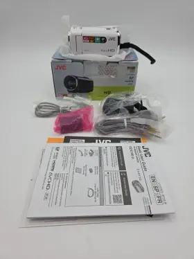 Gx-e100wu Jvc Hd Everio Handheld Camcorder Memory 40x Zoom 1080p Gz-e100 Open Box