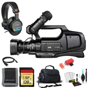 Gy-hm190ag-02 Jvc Gy-hm190ag Ultra Hd 4k Camcorder With Hd-sdi Pal Sony Headphones