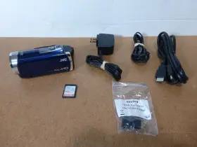 Gz-e300au Jvc Everio 64gb Sd Card Full Hd Video Camcorder Blue