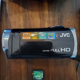 Gz-e300bu Jvc Full Hd Camcorder 40x Optical Zoom 1080p Charger Sd Card Case #3