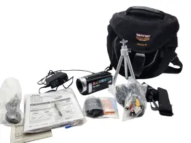 Gz-ex210bu Jvc Everio Full Hd Camcorder With Battery And Bag Cords Tested Working