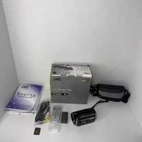 Gz-hm200bu Jvc Hd Everio Camcorder Digital Video Camera Battery Sd Card Box More