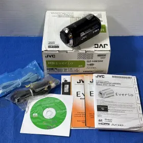 Gz-hm300bu Jvc Hd Everio 20x Zoom Camcorder Tested W Box Manuals