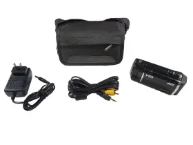 Gz-hm50 Jvc Hd Everio Camcorder With 2.7 Inch Lcd Black Bundle