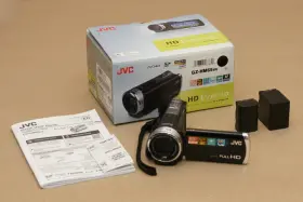 Gz-hm65busdm Jvc Kenwood Hd Everio Gz-hm65bu Noir/black Digital Camcorder Iob With 2 Batteries