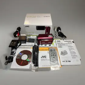 Gz-mg330rek Jvc Everio Handheld High Definition Hdd Camcorder Red Tested