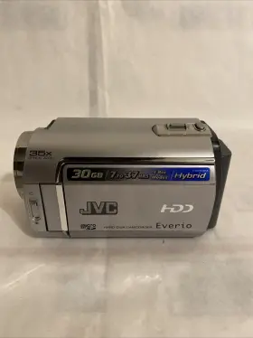 Gz-mg335 Jvc Everio Handheld High Definition Silver Camcorder Tested And Working #2