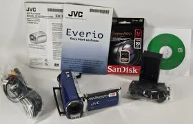 Gz-ms120aus Jvc Gz-ms120au Digital Camcorder - Topaz Blue Working Charger Sd Memory Card
