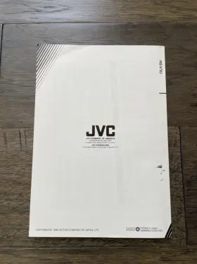 Hs-v1u Jvc Jlip Player Pack Instruction Manual Copyright 1996 Great Cond #2