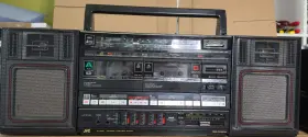Pc-w350j Jvc Portable Boombox - 4-band Tuner Dual Auto Reverse Cassette Japan