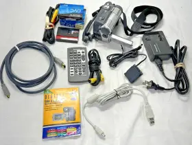 Pv-gs50 Jvc Panasonic Palmcorder Multicam Camcorder Bundle 700x Digital Zoom -works
