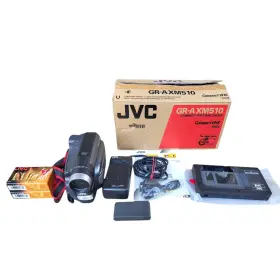 Jvc Vl10 Gr-axm510 Compact Vhs Camcorder New Opened Box With Vhs-c Tapes