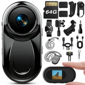 Jysecure 344448443786 Upgraded 1080p Mini Wearable Body Worn With Audio And Video Recording Sports Ac