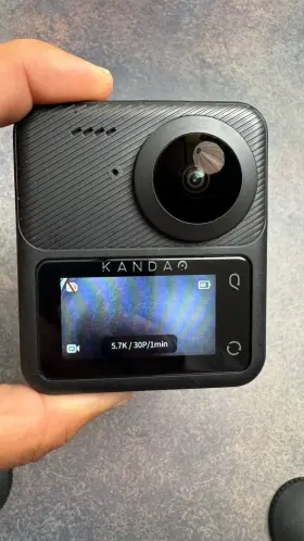 360panoramic Kandao Qcm0301 Qoocam 3 Action Camera 5.7k 62mp Video Dual 1/1.55 Inch