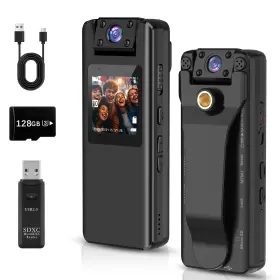Zfjly001 Kashevi 1080p Body Camera With Audio Video 128gb Night Vision 9hr Battery